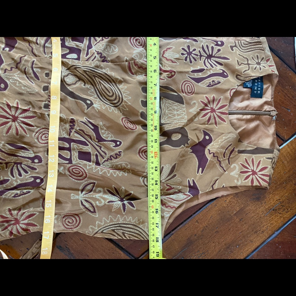 Spenser Jeremy Vtg 90’s Crossover Silk Wrap Dress. - image 8